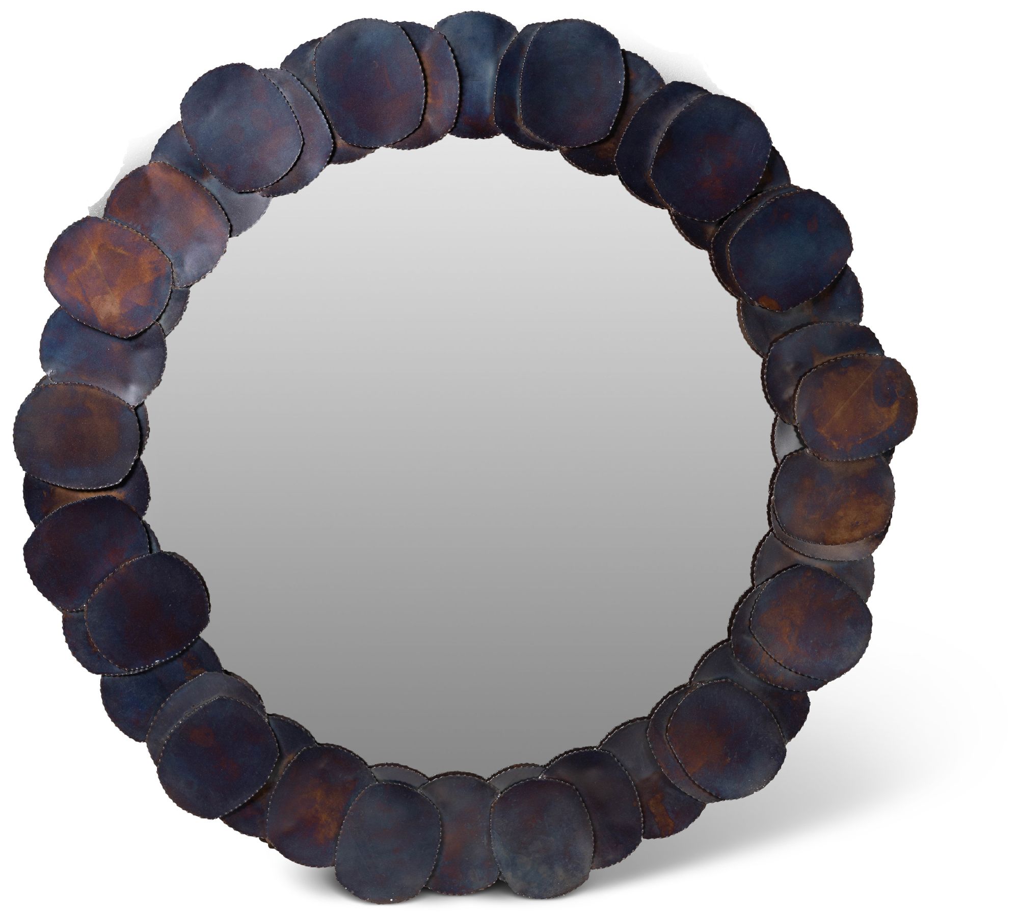Image 2 Elements Suri 4343"Dia. Cobalt Round Mirror