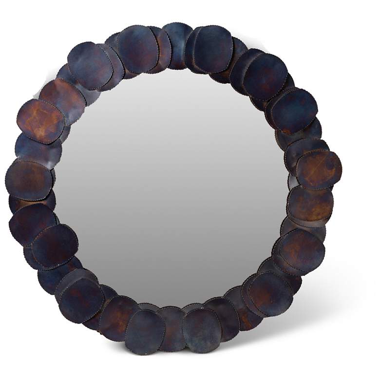 Image 1 Elements Suri 4343"Dia. Cobalt Round Mirror