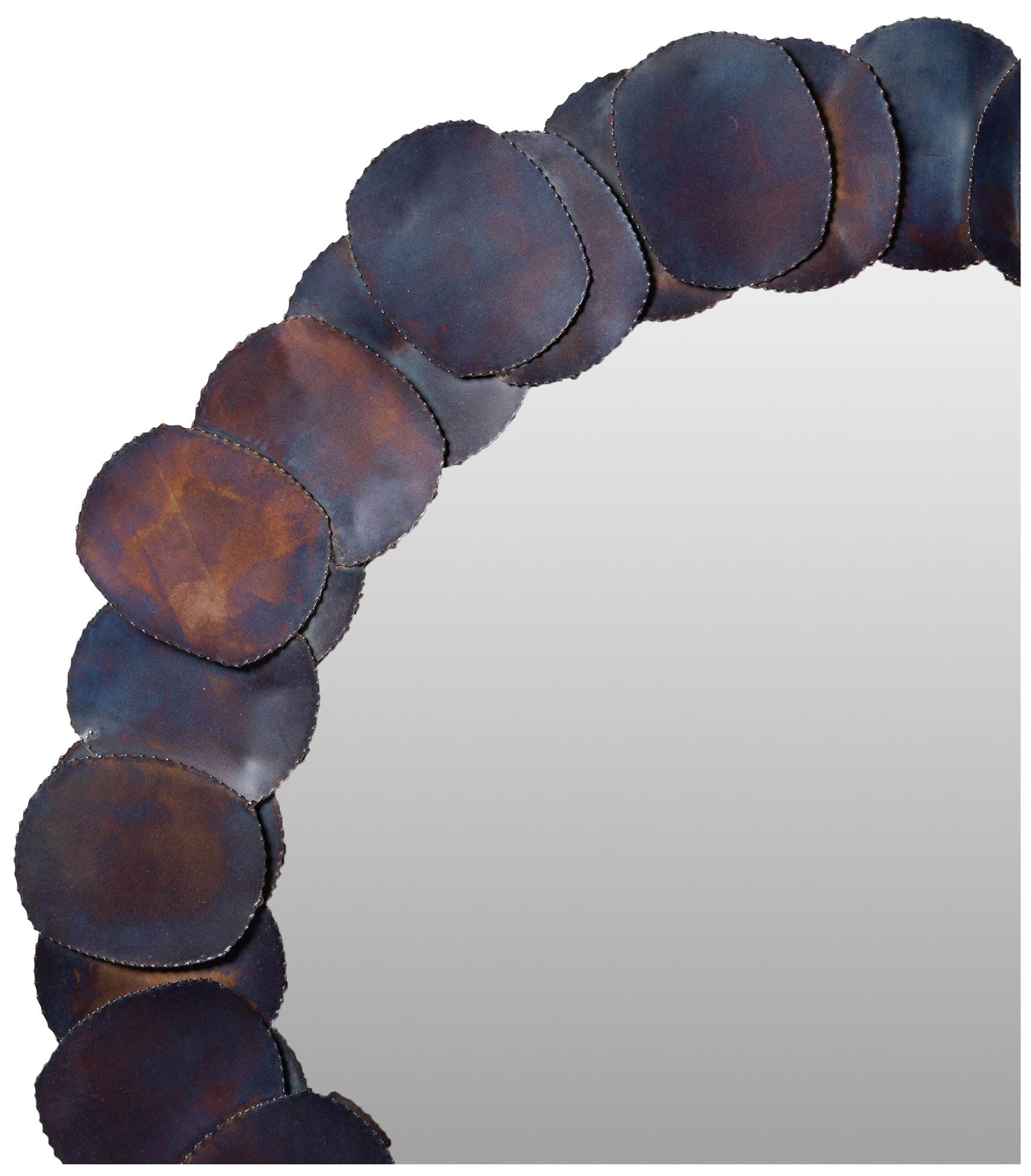 Image 4 Elements Suri 4343"Dia. Cobalt Round Mirror more views