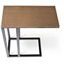 3_Elements Tanu 20.25" Wide Antique Brass End Table Black Frame more views
