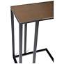 4_Elements Tanu 20.25" Wide Antique Brass End Table Black Frame more views