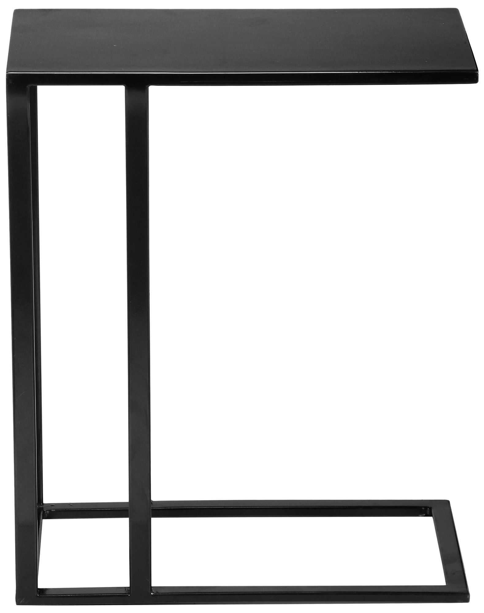 Image 2 Elements Tanu 20.25" Wide Antique Zinc End Table Black Frame more views