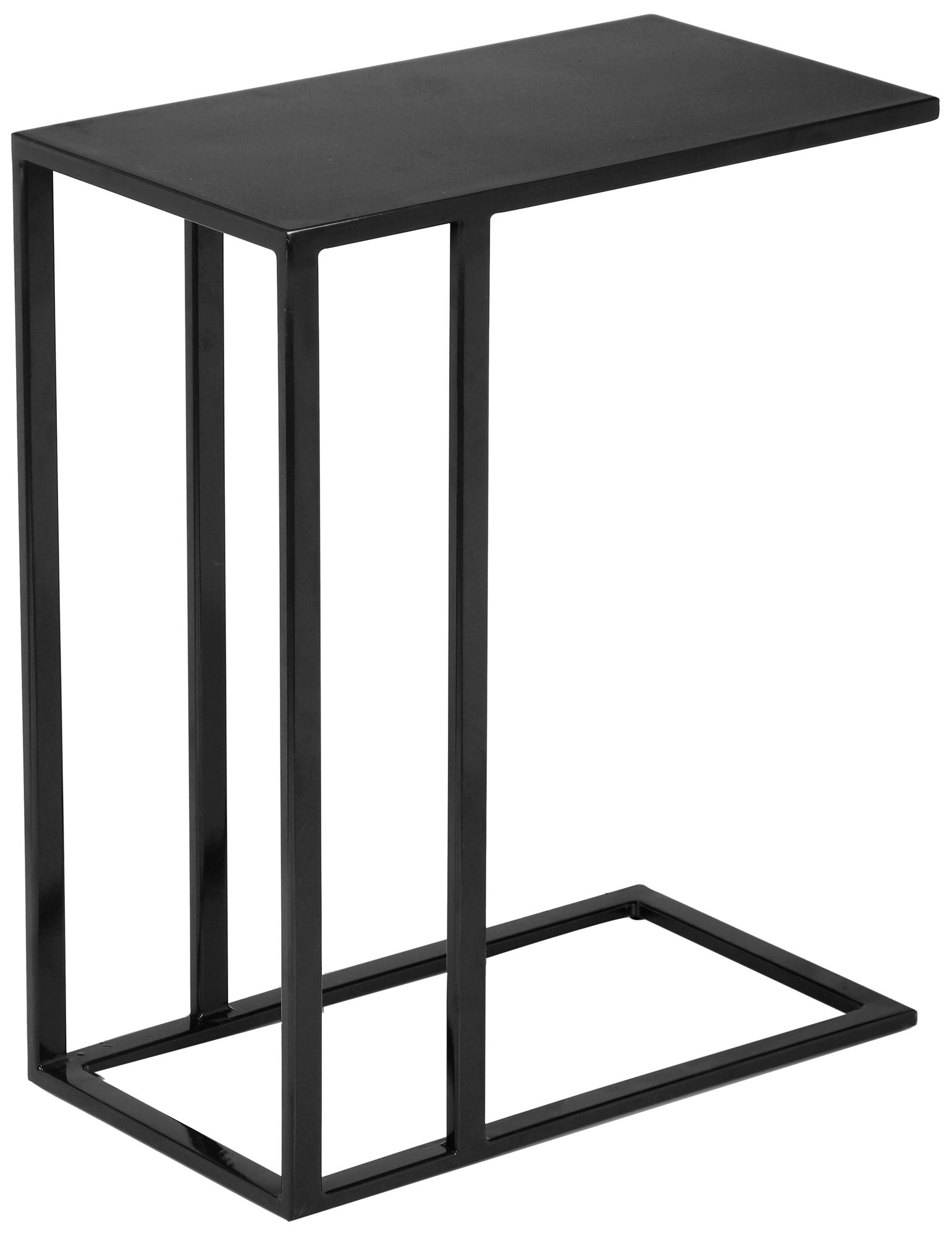 Image 3 Elements Tanu 20.25" Wide Antique Zinc End Table Black Frame more views