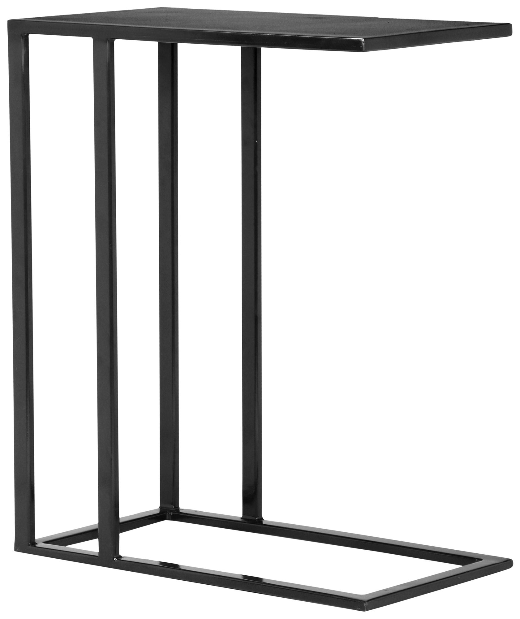 Image 4 Elements Tanu 20.25" Wide Antique Zinc End Table Black Frame more views