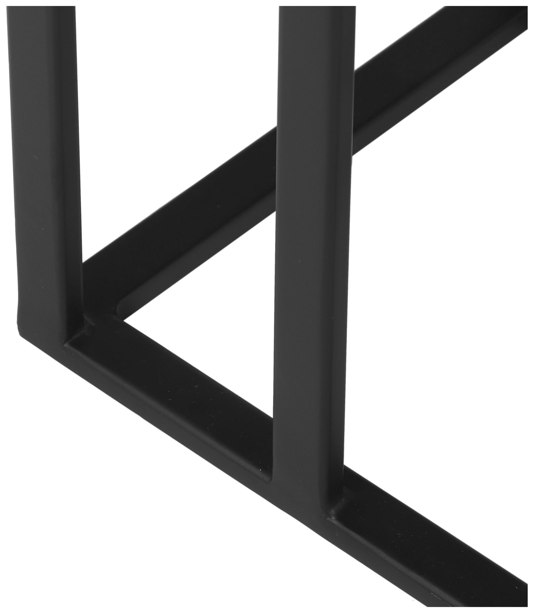 Elements Tanu 20.25" Wide Antique Zinc End Table Black Frame