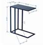 7_Elements Tanu 20.25" Wide Navy End Table more views