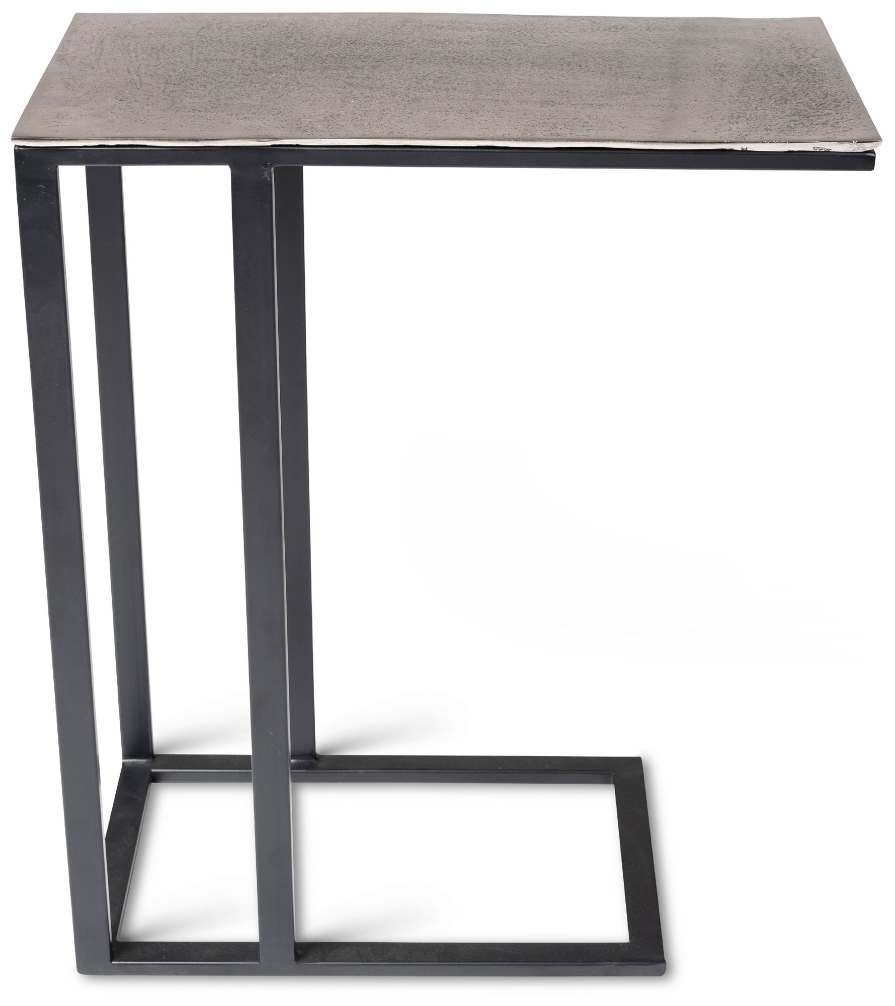 Image 2 Elements Tanu 20.25" Wide Vintage Silver End Table Black Frame more views