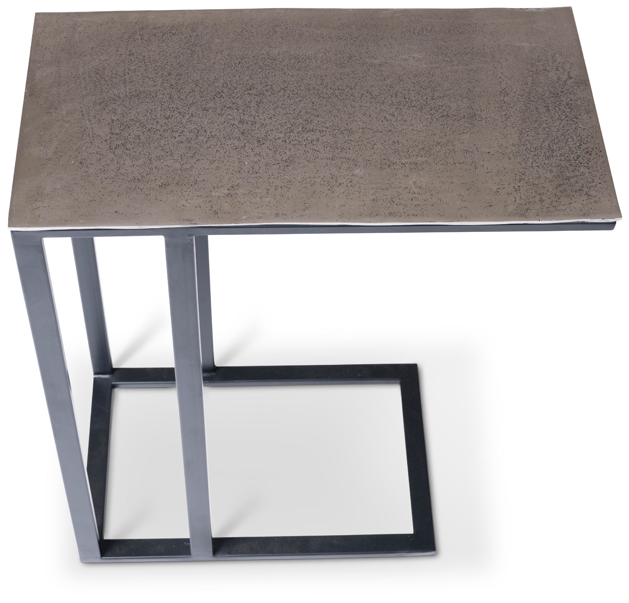 Image 3 Elements Tanu 20.25" Wide Vintage Silver End Table Black Frame more views