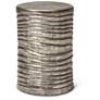 1_Elements Tara 12.5" Wide Vintage Silver Accent Stool