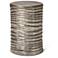 Elements Tara 12.5" Wide Vintage Silver Accent Stool
