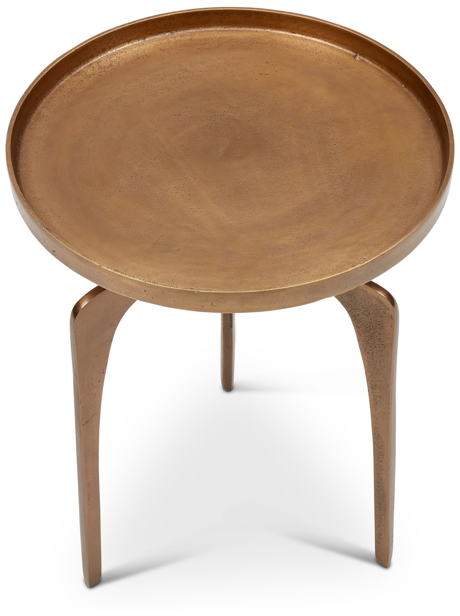 Image 3 Elements Vinya 16.5" Wide Antique Brass End Table more views