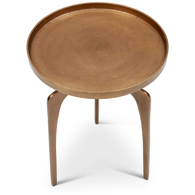 Image 3 Elements Vinya 16.5" Wide Antique Brass End Table more views