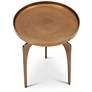 3_Elements Vinya 16.5" Wide Antique Brass End Table more views
