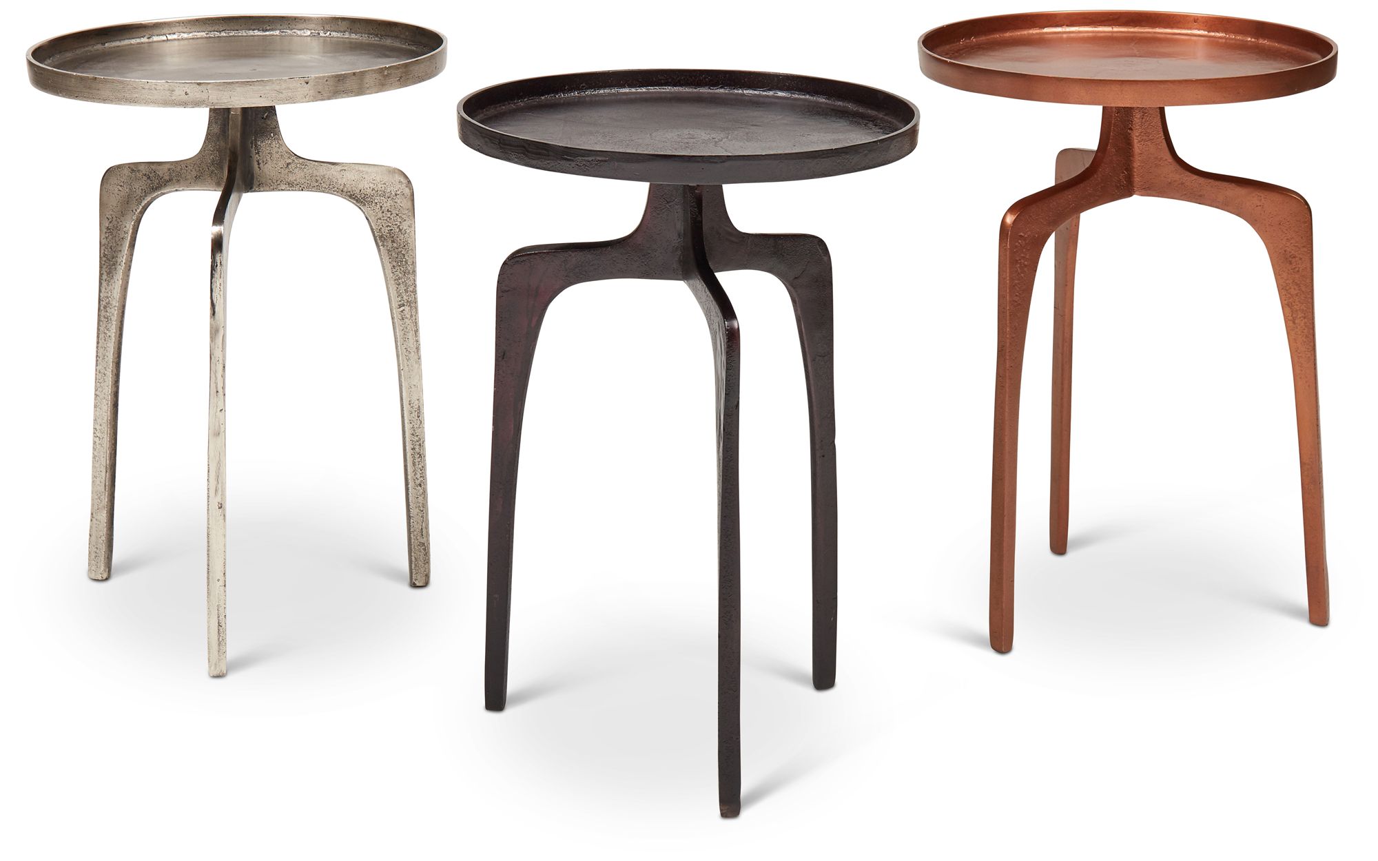 Image 7 Elements Vinya 16.5" Wide Raw Bronze End Table more views