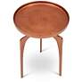3_Elements Vinya 16.5" Wide Vintage Copper End Table more views