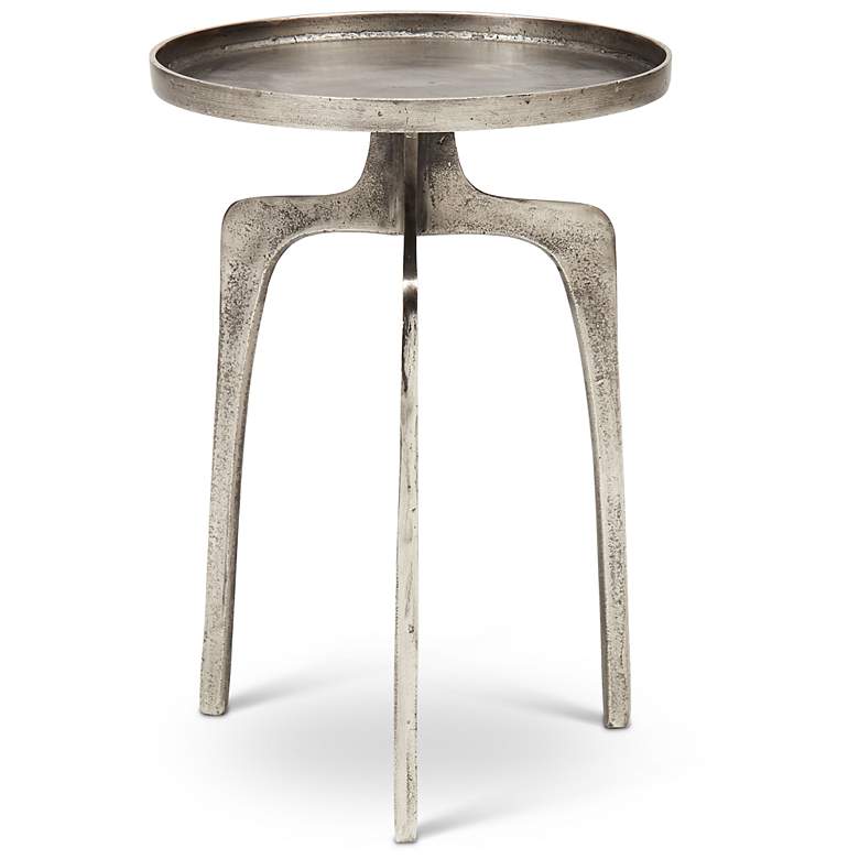 Image 2 Elements Vinya 16.5" Wide Vintage Silver End Table more views