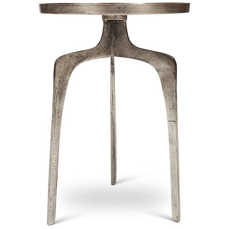Image 4 Elements Vinya 16.5" Wide Vintage Silver End Table more views