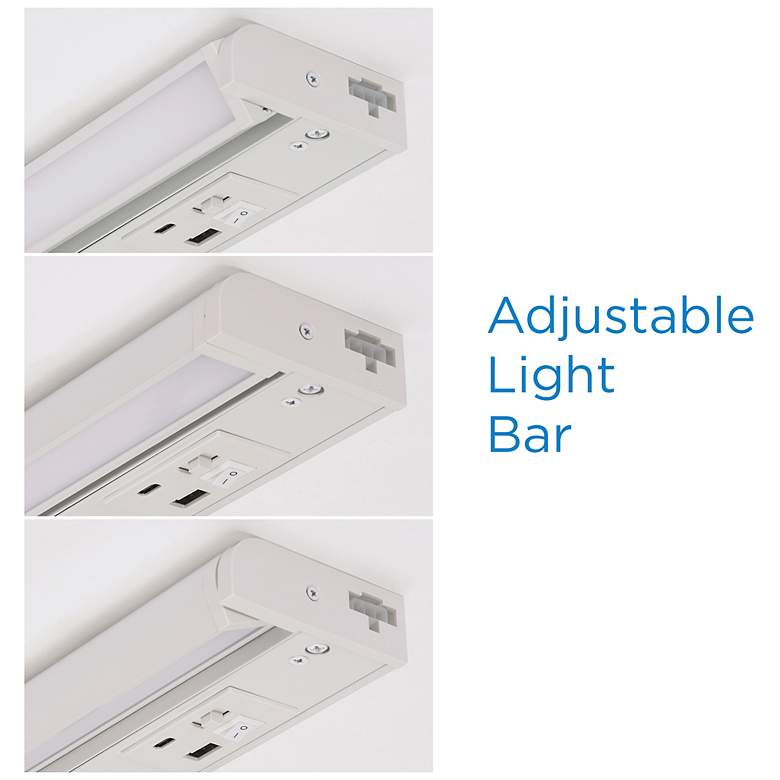 Image 5 Elena 10" Wide White LED Under Cabinet Light more views