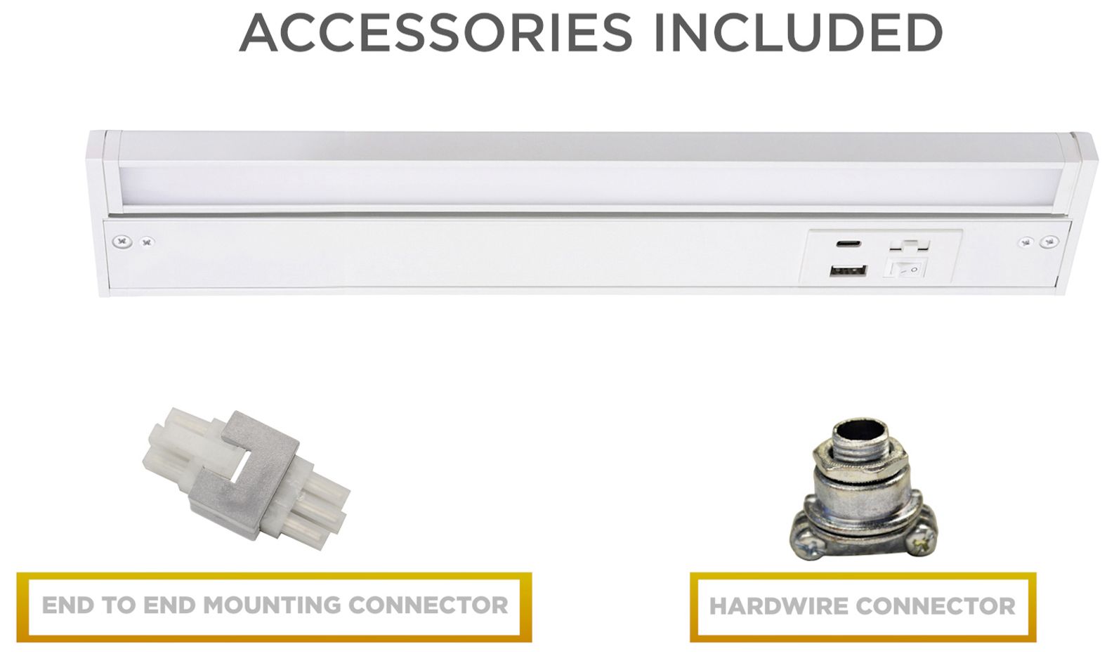 Elena 22" Wide White LED Under Cabinet Light