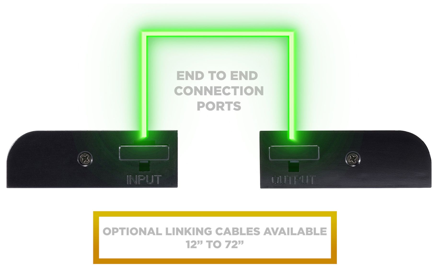 Elena 40" Wide Black LED Under Cabinet Light