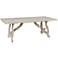 Elena 78" Wide Distressed Wood Rectangular Dining Table