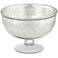 Elena Small Round Silver Glass Decorative Bowl