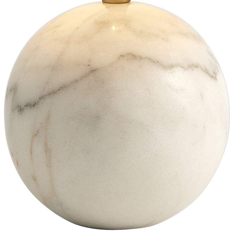 Image 3 Elenora Sphere Marble Accent Table Lamp more views