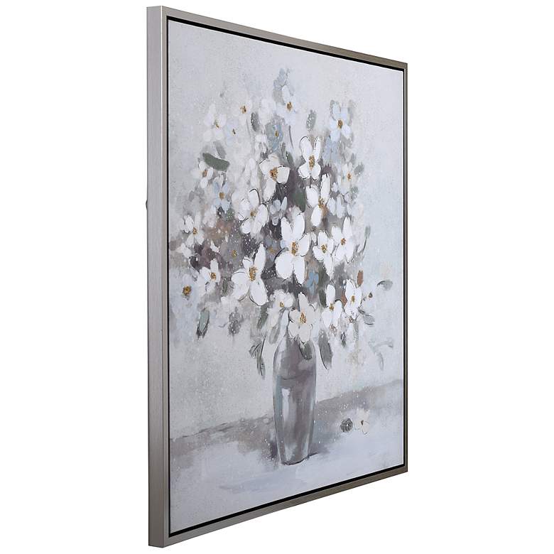 Image 5 Eleonora Glass Jar of Poses 40 inch Square Canvas Wall Art more views
