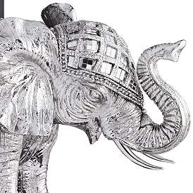 Image3 of Elephant 9 1/4" High Silver Book Ends more views