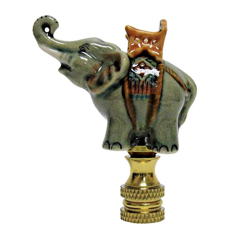 Image 1 Elephant Celadon Porcelain Finial