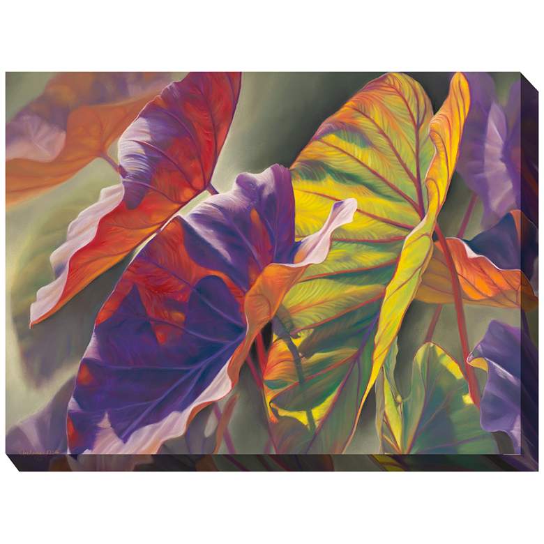 Image 1 Elephant Ears 40 inch Wide All-Weather Outdoor Canvas Wall Art