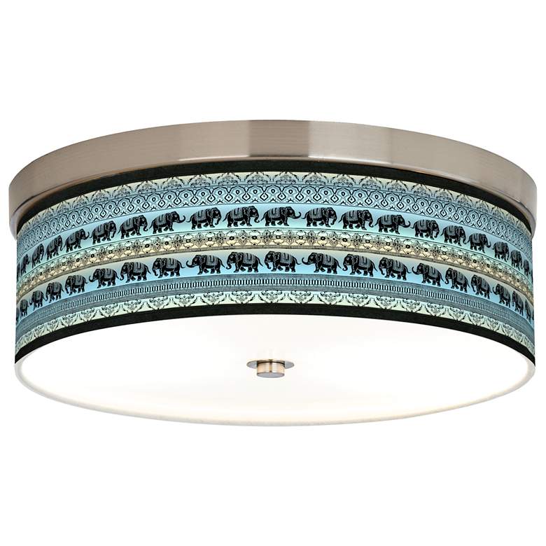 Image 1 Elephant March Giclee Energy Efficient Ceiling Light