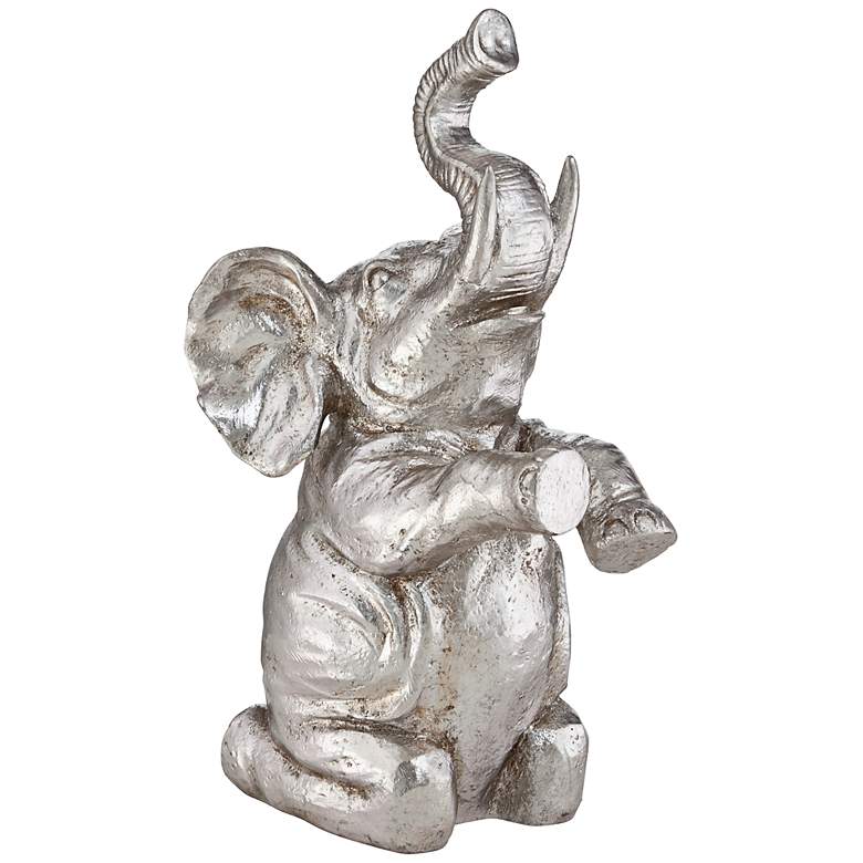 Image 1 Elephant on Hind Legs 13 inch High Statue