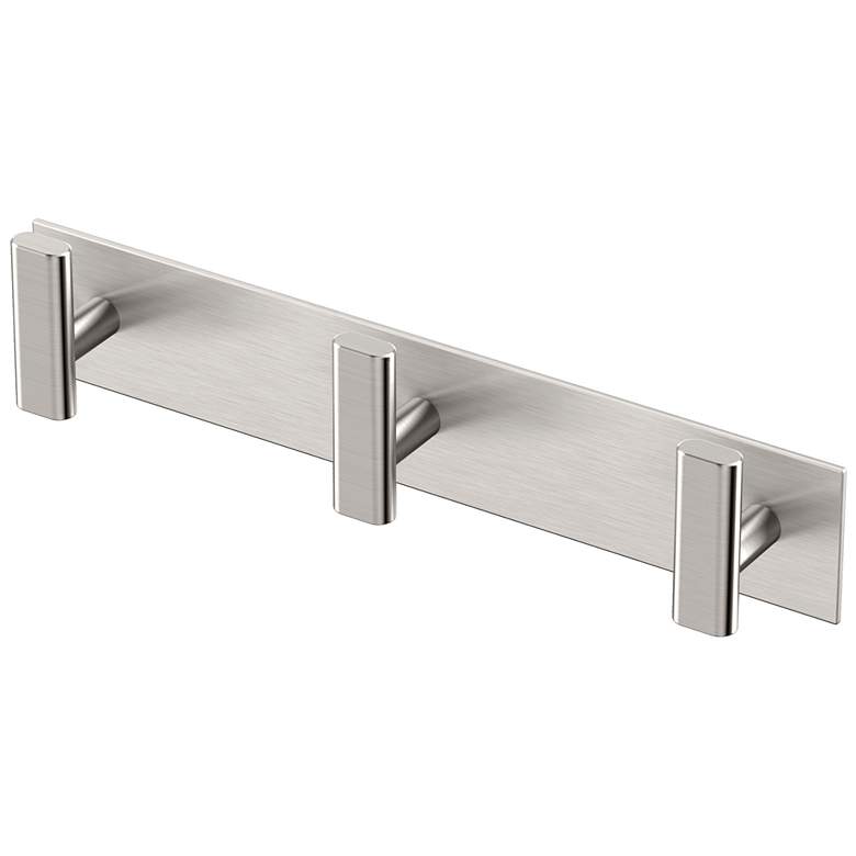 Image 1 Elevate All Modern Decor 11"L Triple Robe Hook, Satin Nickel