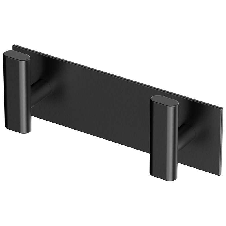 Image 1 Elevate All Modern Decor 6.5"L Double Robe Hook, Matte Black