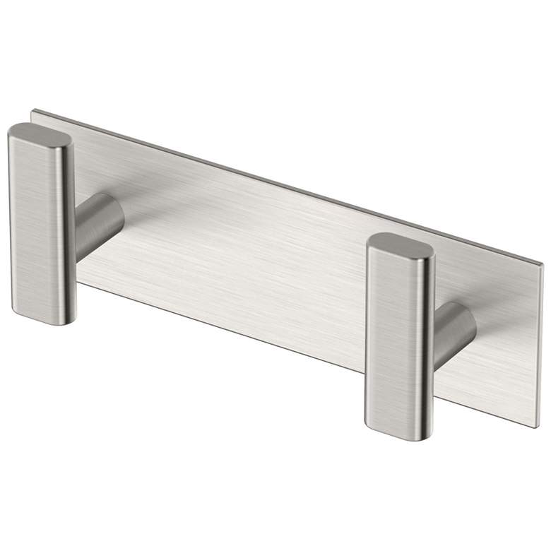 Image 1 Elevate All Modern Decor 6.5"L Double Robe Hook, Satin Nickel