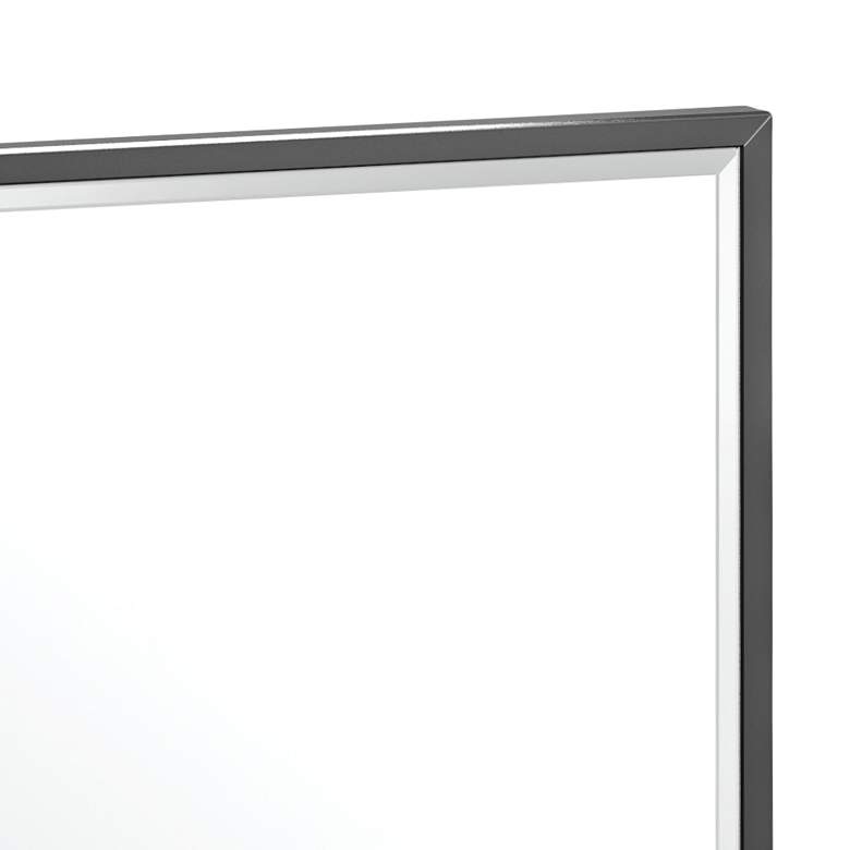 Image 2 Elevate Black 23 3/4" x 25" Framed Rectangular Wall Mirror more views