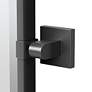 3_Elevate Black 23 3/4" x 25" Framed Rectangular Wall Mirror more views