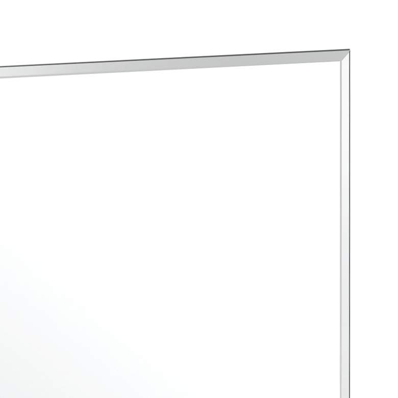 Image 2 Elevate Matte Black 23 1/2 inch x 24 inch Frameless Wall Mirror more views