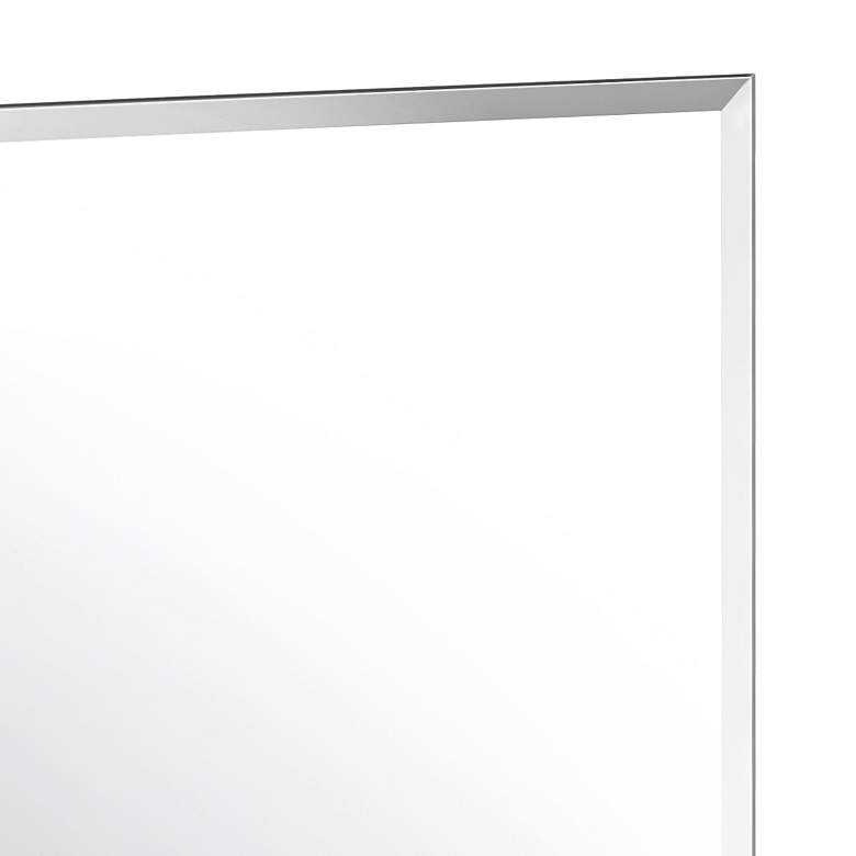 Image 3 Elevate Matte Black 27 1/2" x 31 1/2" Frameless Wall Mirror more views