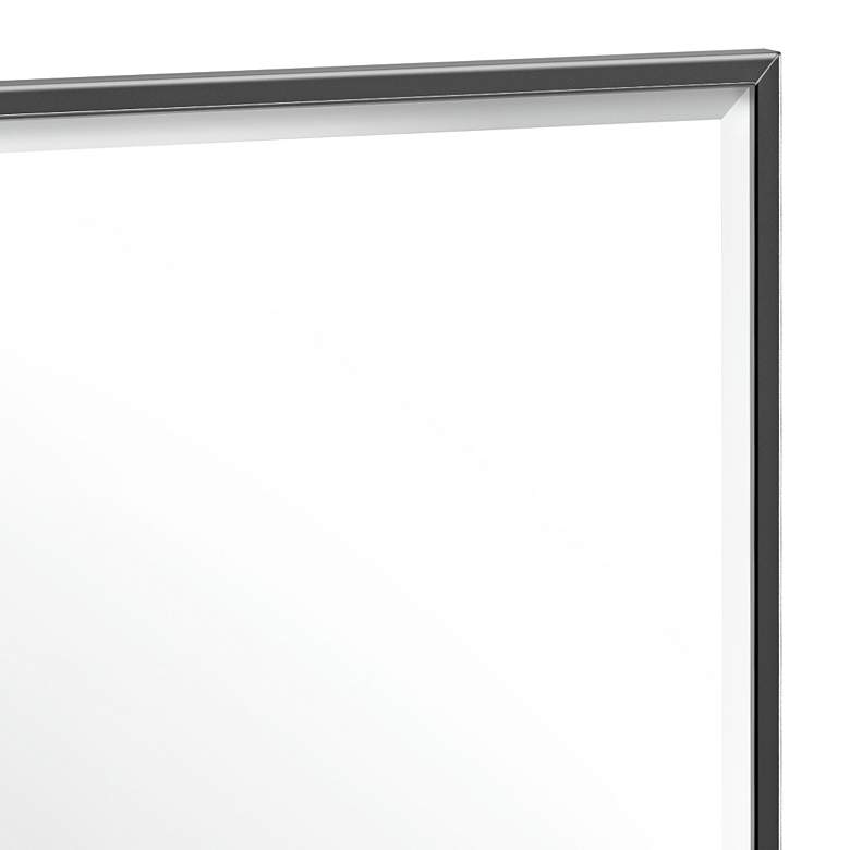 Image 3 Elevate Matte Black 27 3/4" x 32 1/2" Framed Mirror more views