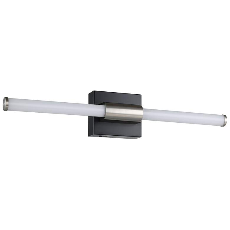 Image 1 Elgo Danika 24-inch Matte Black and Brushed Nickel 5CCT LED Vanity Light