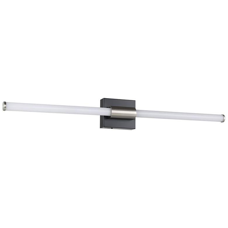 Image 1 Elgo Danika 35-inch Matte Black and Brushed Nickel 5CCT LED Vanity Light