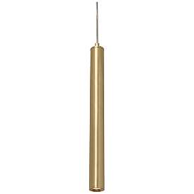 Image1 of Eli 1 1/4" Wide Satin Brass LED Mini Pendant