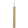 Eli 1 1/4" Wide Satin Brass LED Mini Pendant