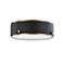 Eli 12" Wide Soft Black with Patina Brass LED Ceiling Light