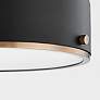 3_Eli 12" Wide Soft Black with Patina Brass LED Ceiling Light more views
