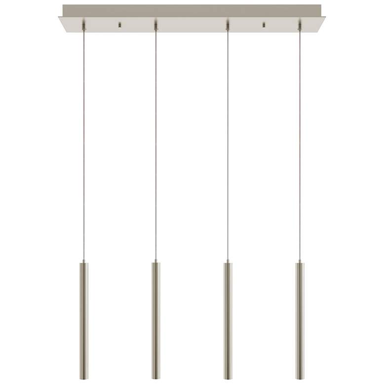 Image 1 Eli 36" 4 Light Linear Satin Nickel LED Pendant