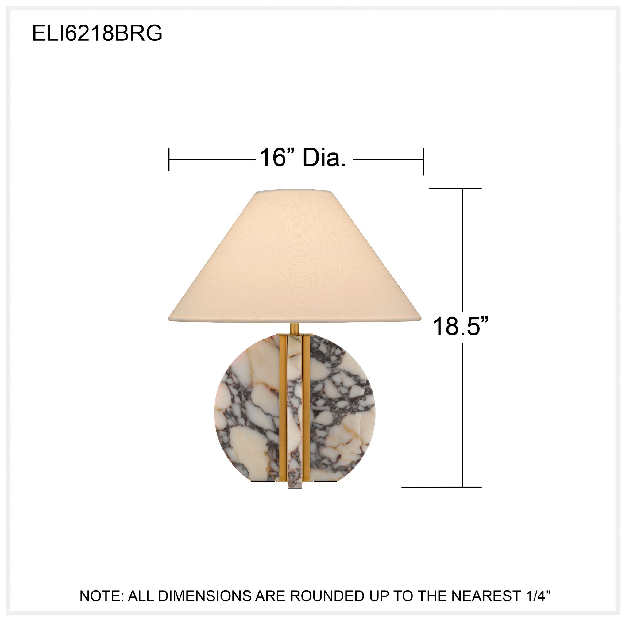 Eliana 1-Light Brushed Gold Table Lamp