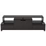 Eliana 70 3/4" Wide Cappuccino Wood 2-Drawer TV Stand